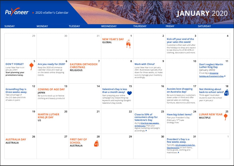 [PDF] 2020 Calendar with international hollidays