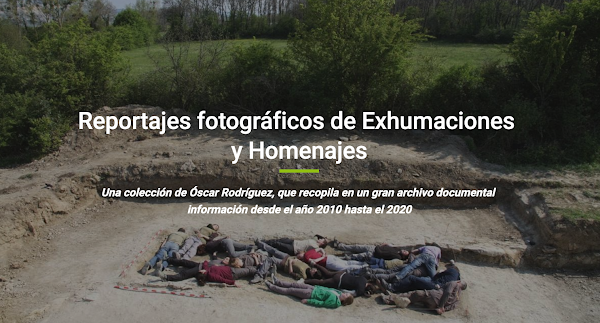 Una página web que recoge las fotografías de exhumaciones, prospecciones y homenajes de represaliados de la Guerra Civil por toda España Una página web que recoge las fotografías de exhumaciones, prospecciones y homenajes de represaliados de la Guerra Civil por toda España
