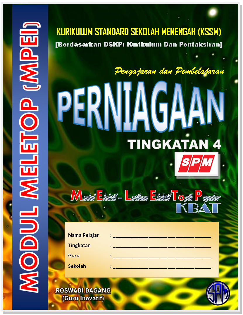 Blog WadiDagang MODUL MELETOP (MPEI) TINGKATAN 4, PERNIAGAAN 2017