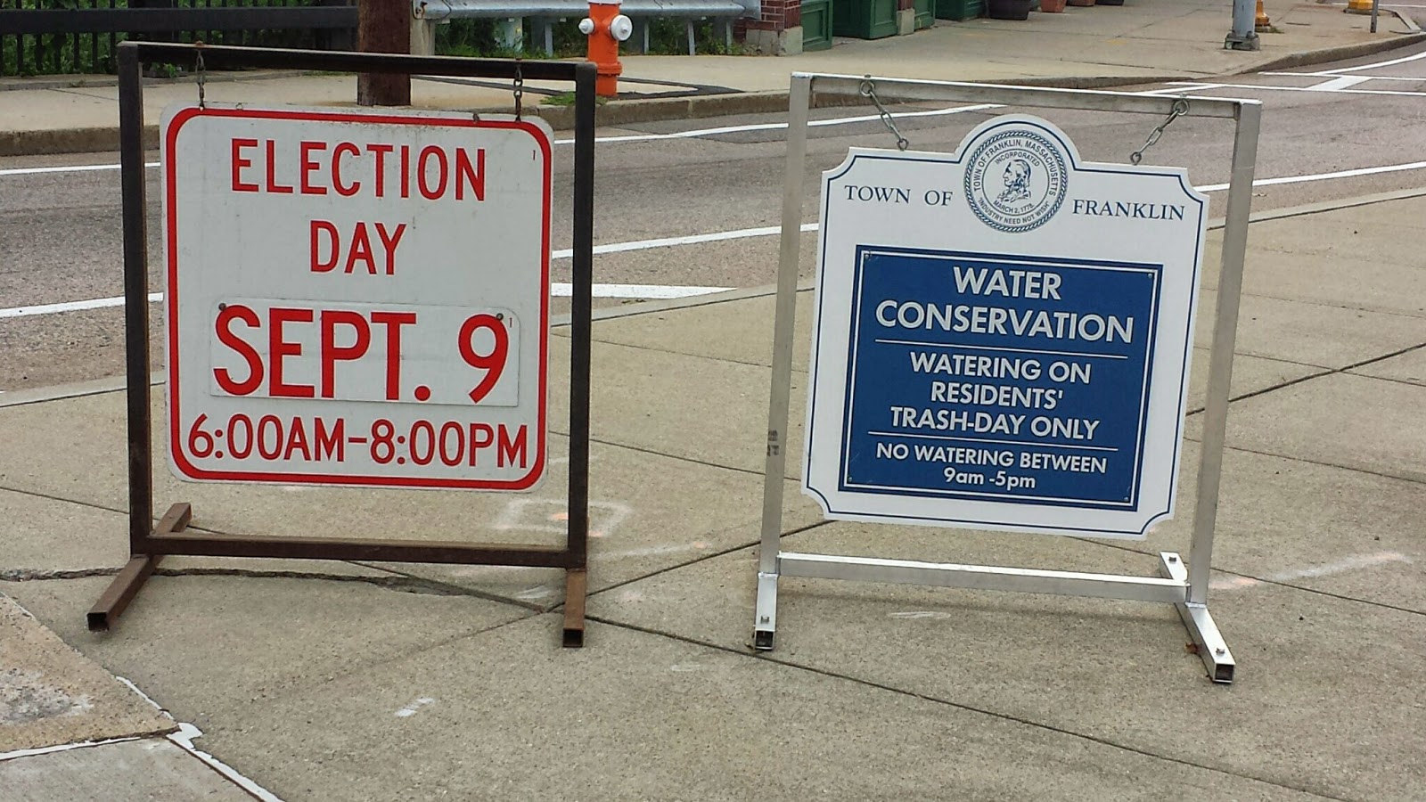 yes, the election has come and gone but the water conservation measures remain