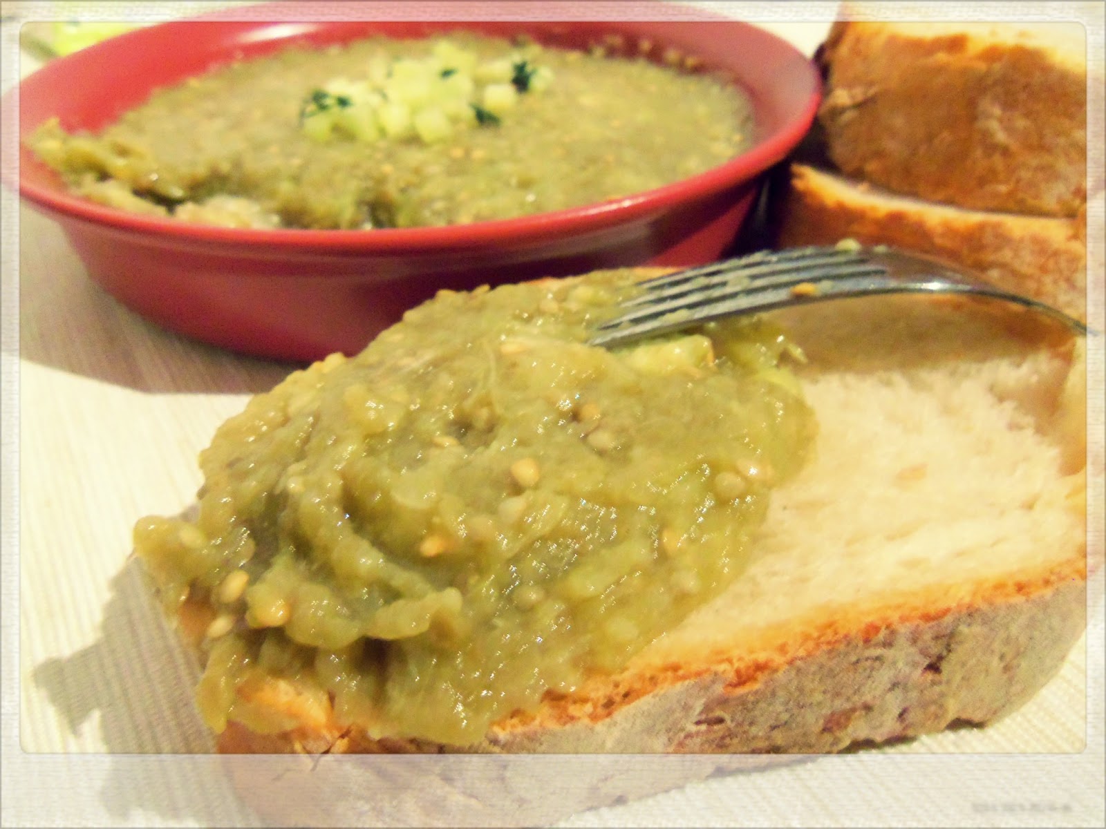 You've Got Meal! It's Elementary! Roasted Eggplant Spread Rustic Style