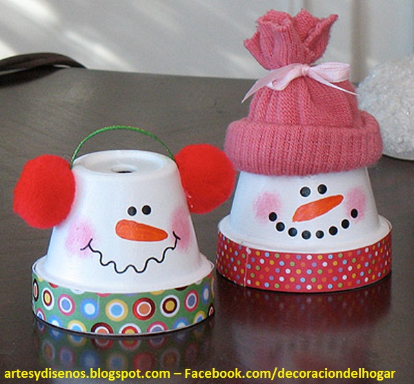 COMO HACER ADORNOS NAVIDEÑOS CASEROS by artesydisenos.blogspot.com