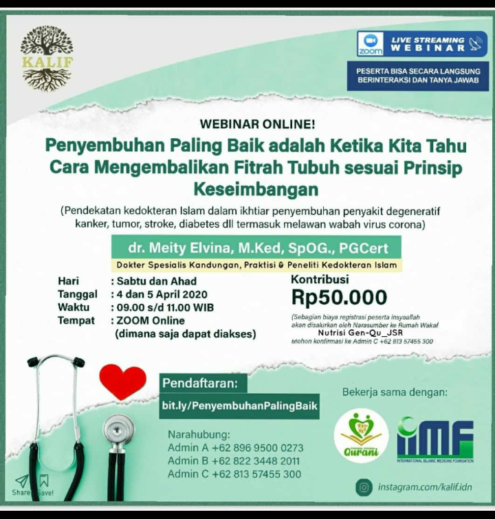 *Webinar Online!* ð° *Penyembuhan Paling Baik adalah Ketika Kita Tahu