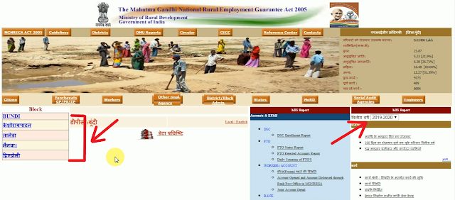 Your Block on nrega Portal Mate and karigar Payment FY