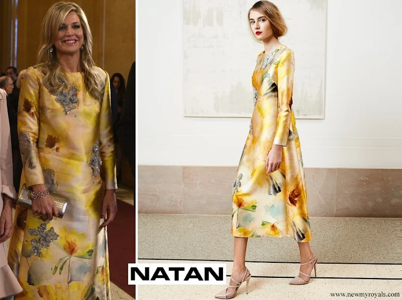 Queen Maxima wore Natan Dress from spring summer 2018 natan couture