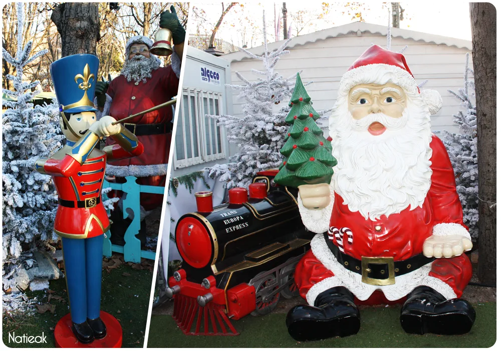 Père Noël au marché de Noël des Champs -Elysées