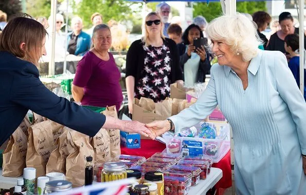 Prince Charles and Duchess of Cornwall visited Lincoln Farmers and Craft Market. Christchurch Botanic Gardens