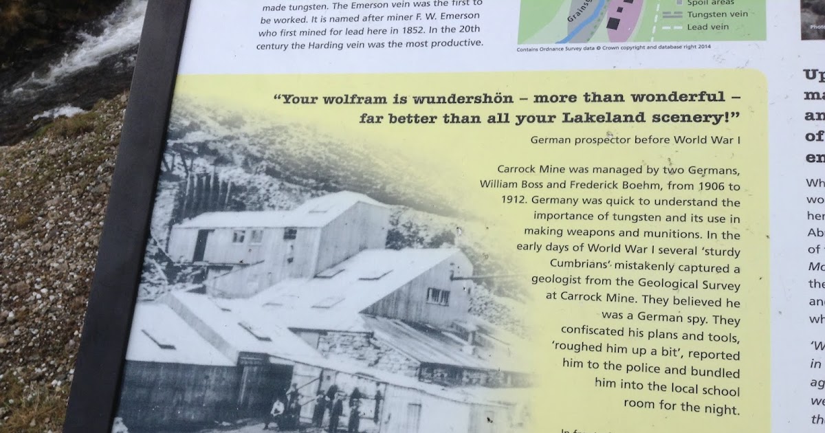 wigton physics Tungsten mine in Mosedale high melting point