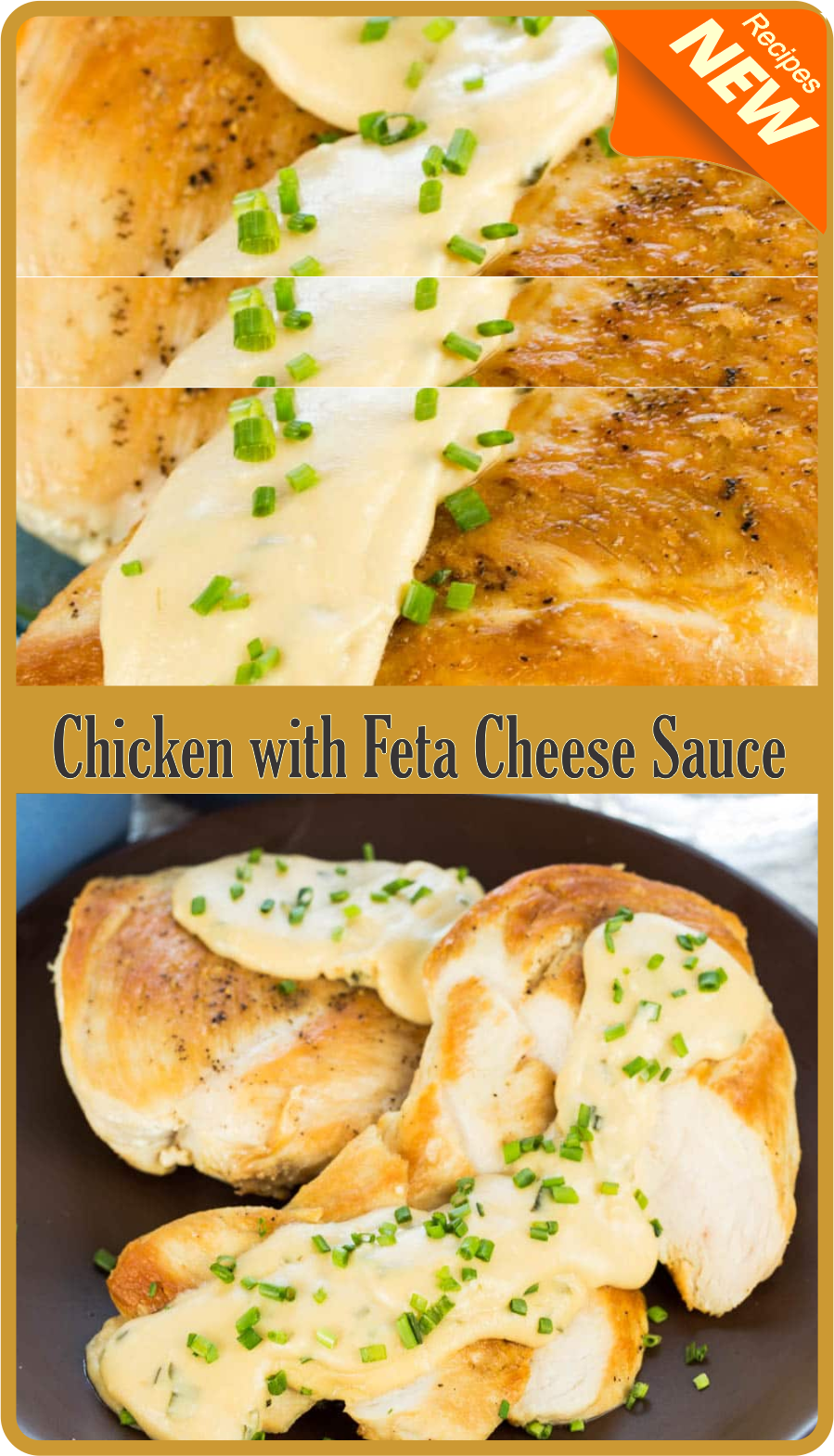 Chicken with Feta Cheese Sauce Amzing Food
