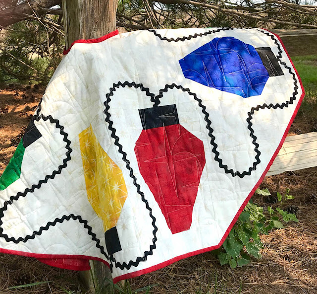 A Lightbulb Moment Tree Skirt by Thistle Thicket Studio. www.thistlethicketstudio.com