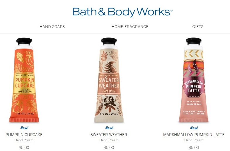 Bath & Body Works Hand Cream Review Fall & Winter Scents Evinde's Blog
