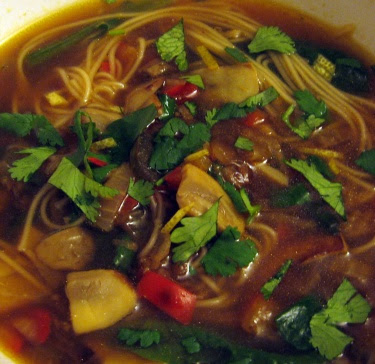 spicy somen noodle soup