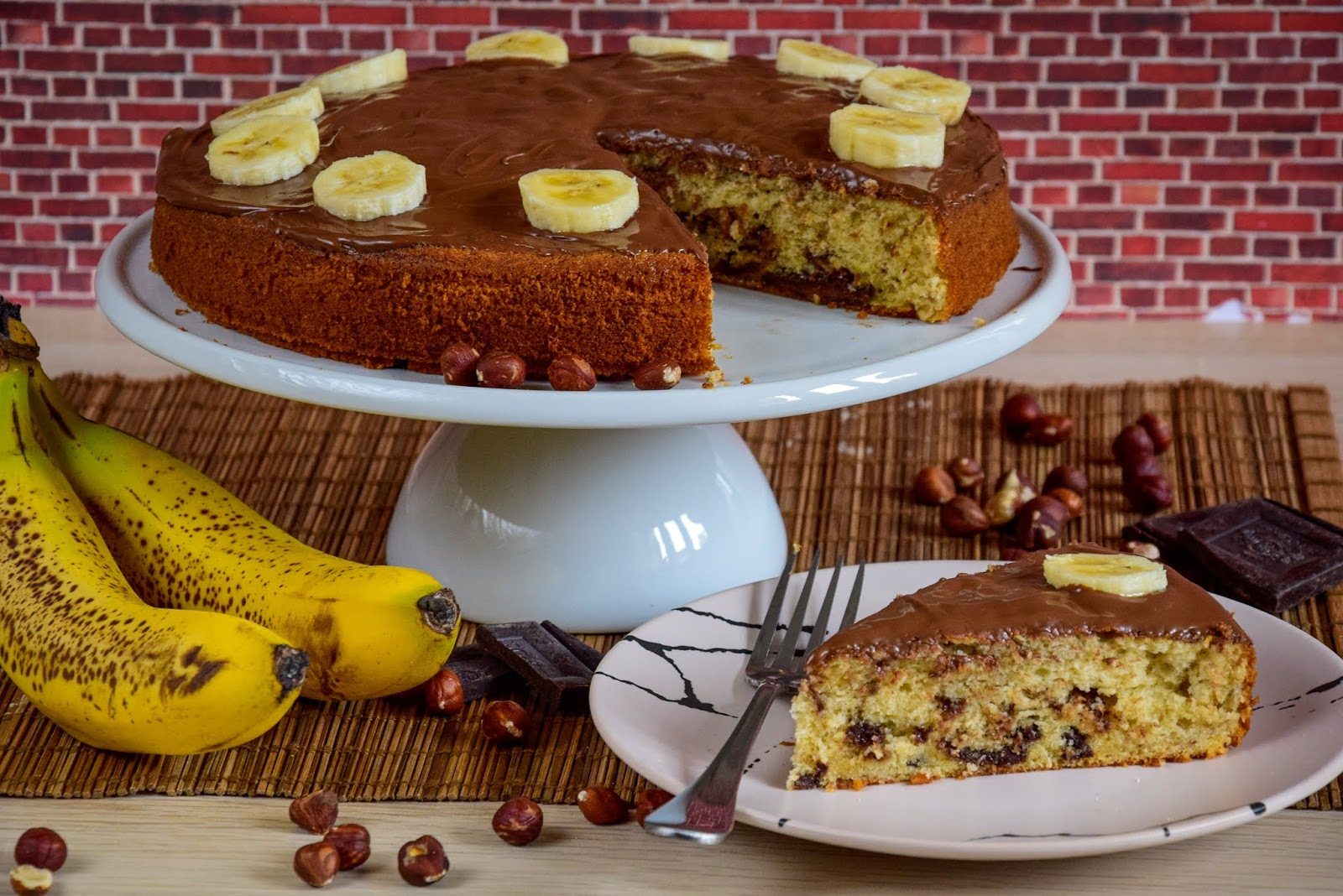 kiras_bakery: Bananen Nutella Kuchen/ Super saftig und kinderleicht