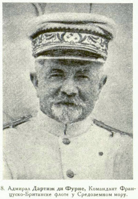 Admiral Dartige du Fournet, Commandant of the French and British Fleet in the Mediterranean Sea.