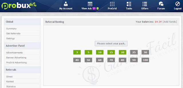 alugar referidos probux dinheiro ptc ganha ganhar