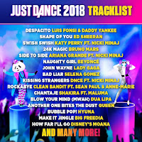 Just Dance 2018 Game Tracklist