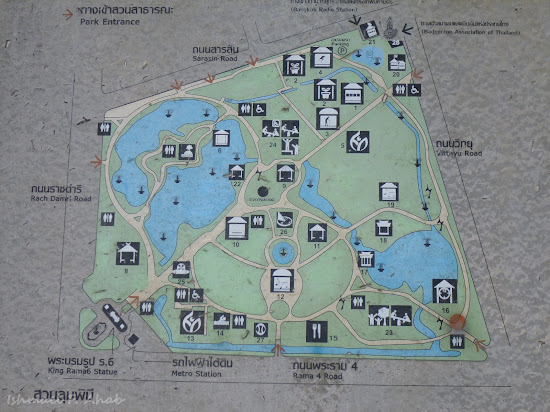 Map of Lumphini Park