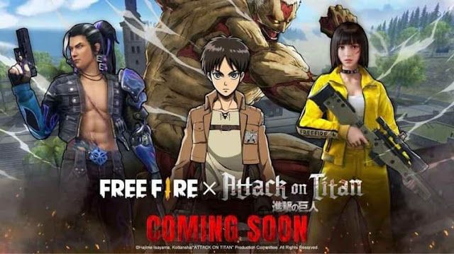 Cara Mendapatkan Skin Free Fire x Attack on Titan