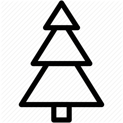 simple christmas tree outline