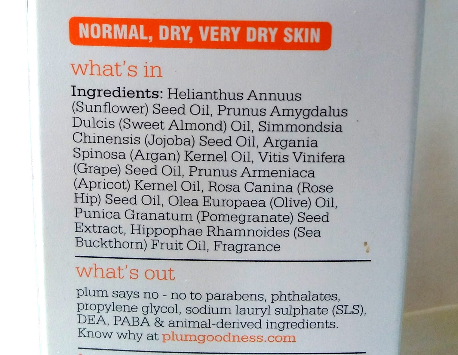 Plum Grape Seed & Sea Buckthorn Glow Restore Face Oils Blend Review