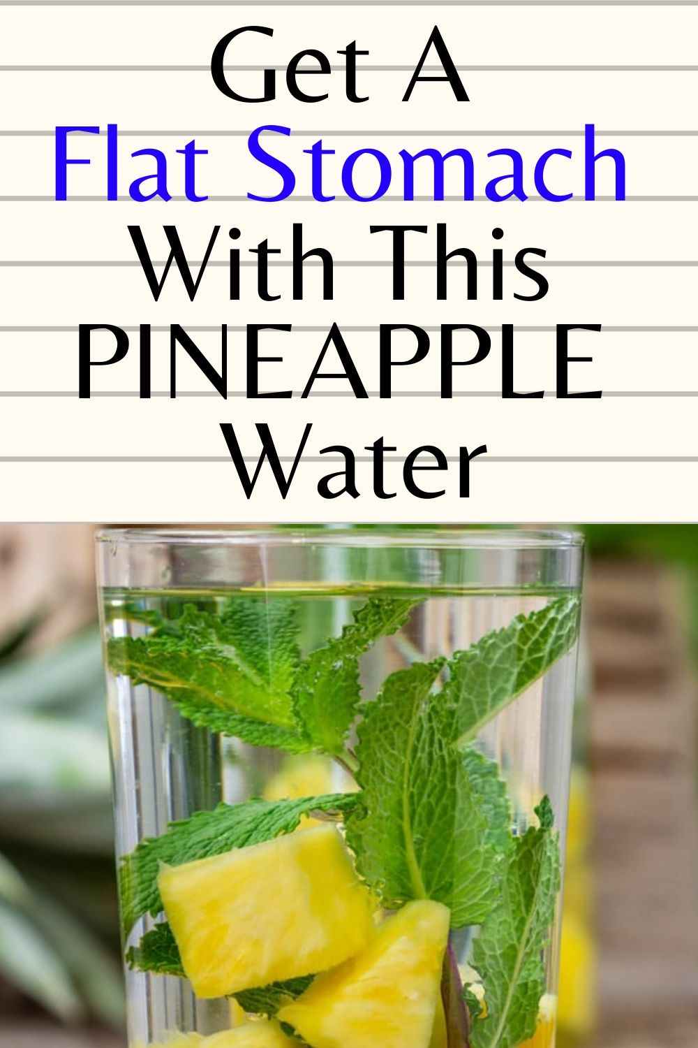 Get A Flat Stomach With This PINEAPPLE Water Hello Healthy.