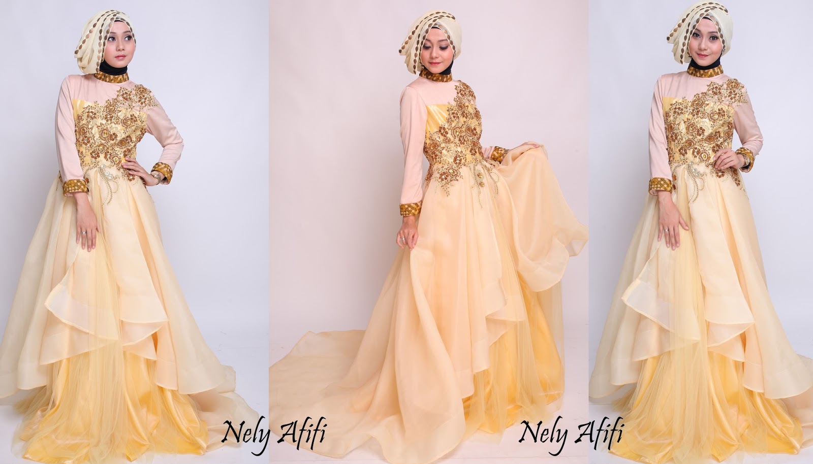 baju kebaya pengantin modern gaun panjang