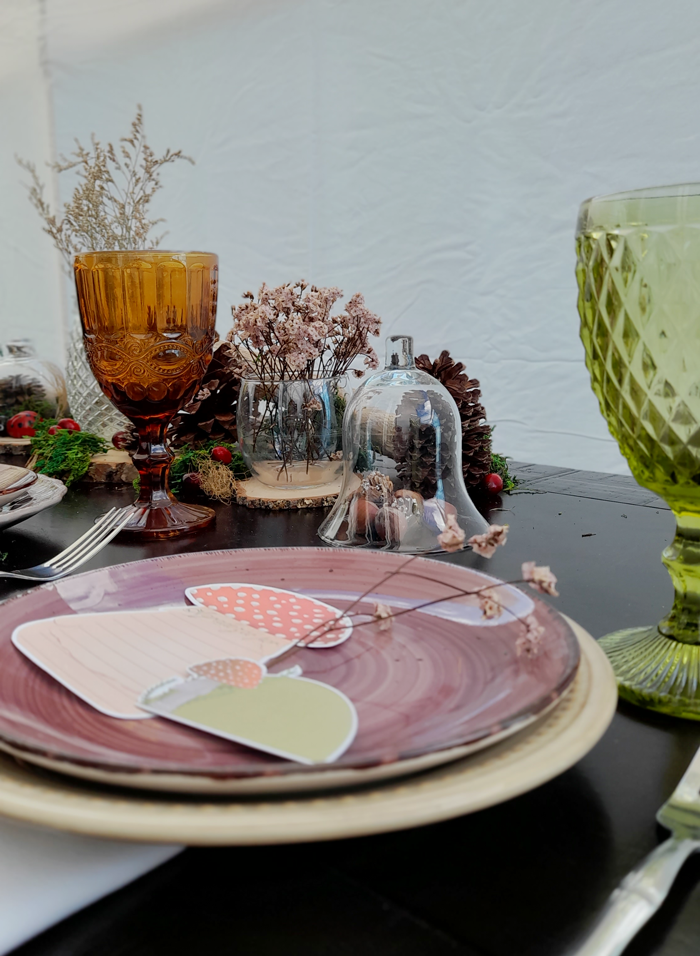 IMPRIMIBLE, MESA, TABLESETTING, THANKSGIVING, ACCION DE GRACIAS, FOREST, WOODLAND, ENCHANTED