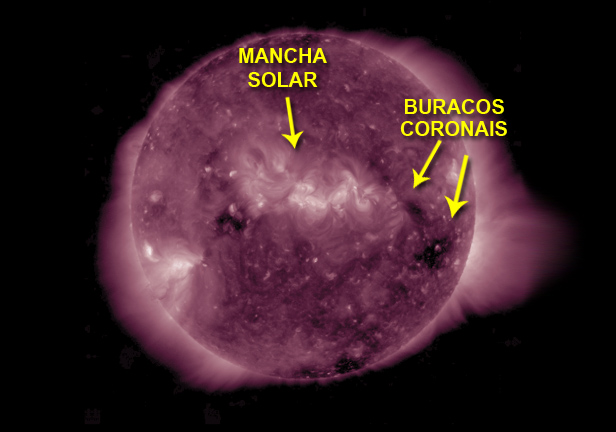 mancha solar e buracos coronais - outubro de 2016 - AIA 211