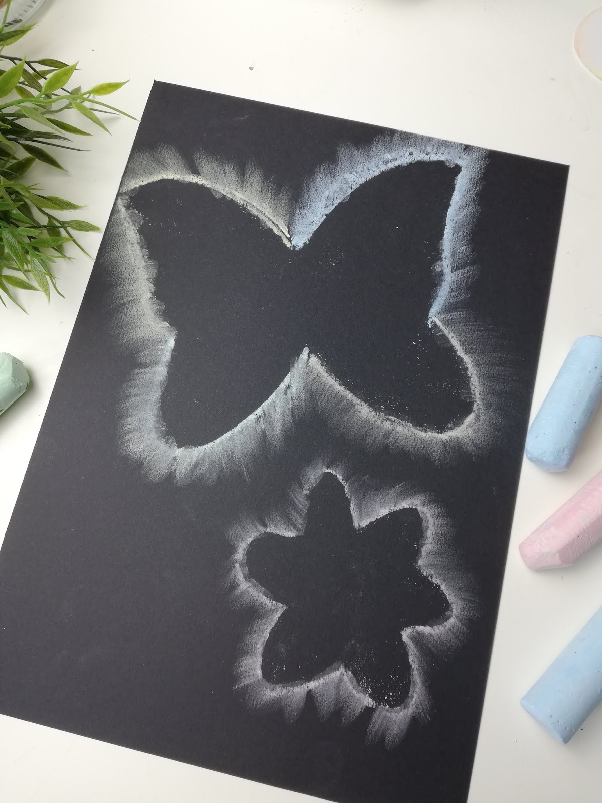 Familie und mehr DIY mit Kindern Tolle Bilder mit Kreide