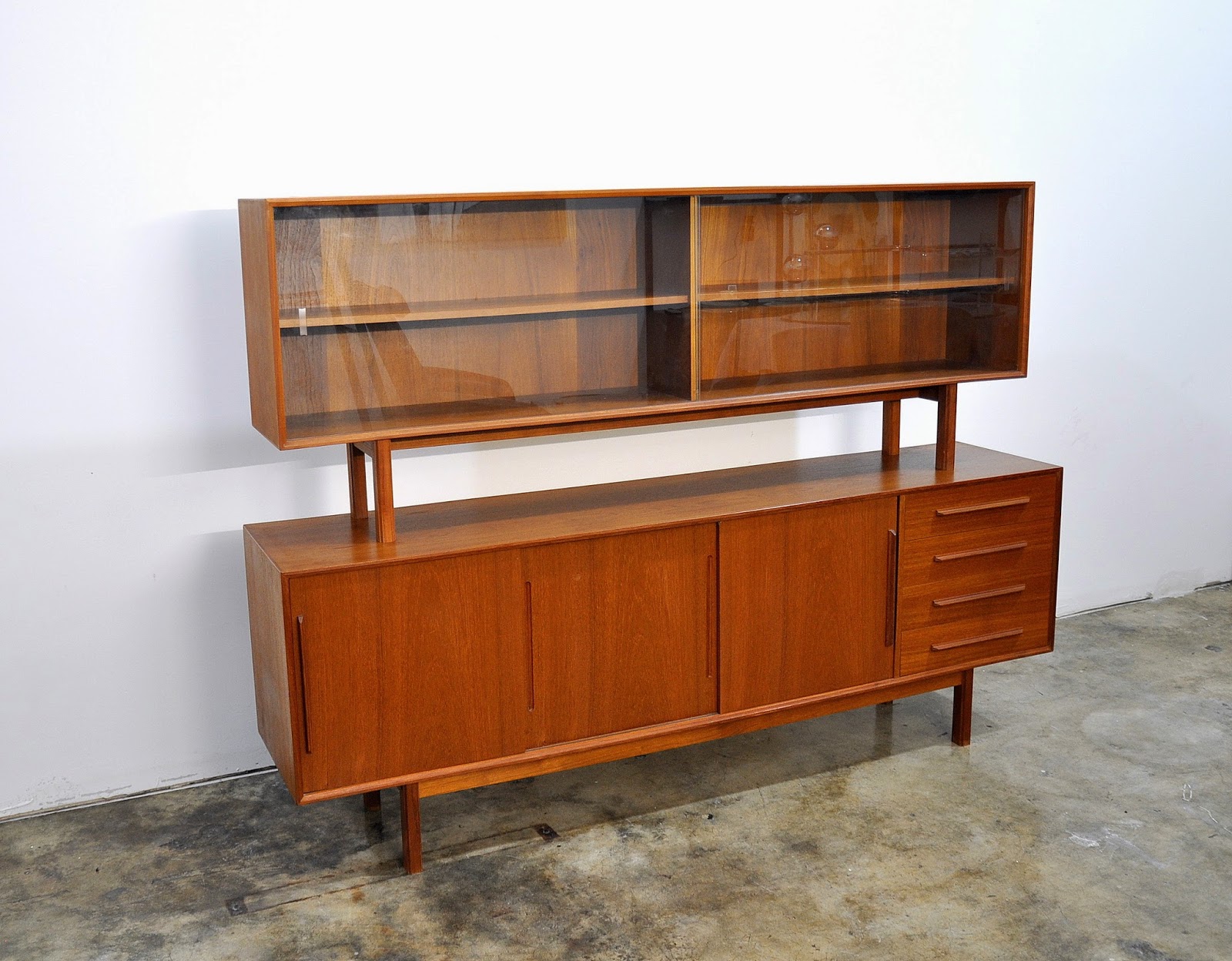 SELECT MODERN Dyrlund Teak Credenza, Bar, Sideboard, Buffet with Hutch or Media Console
