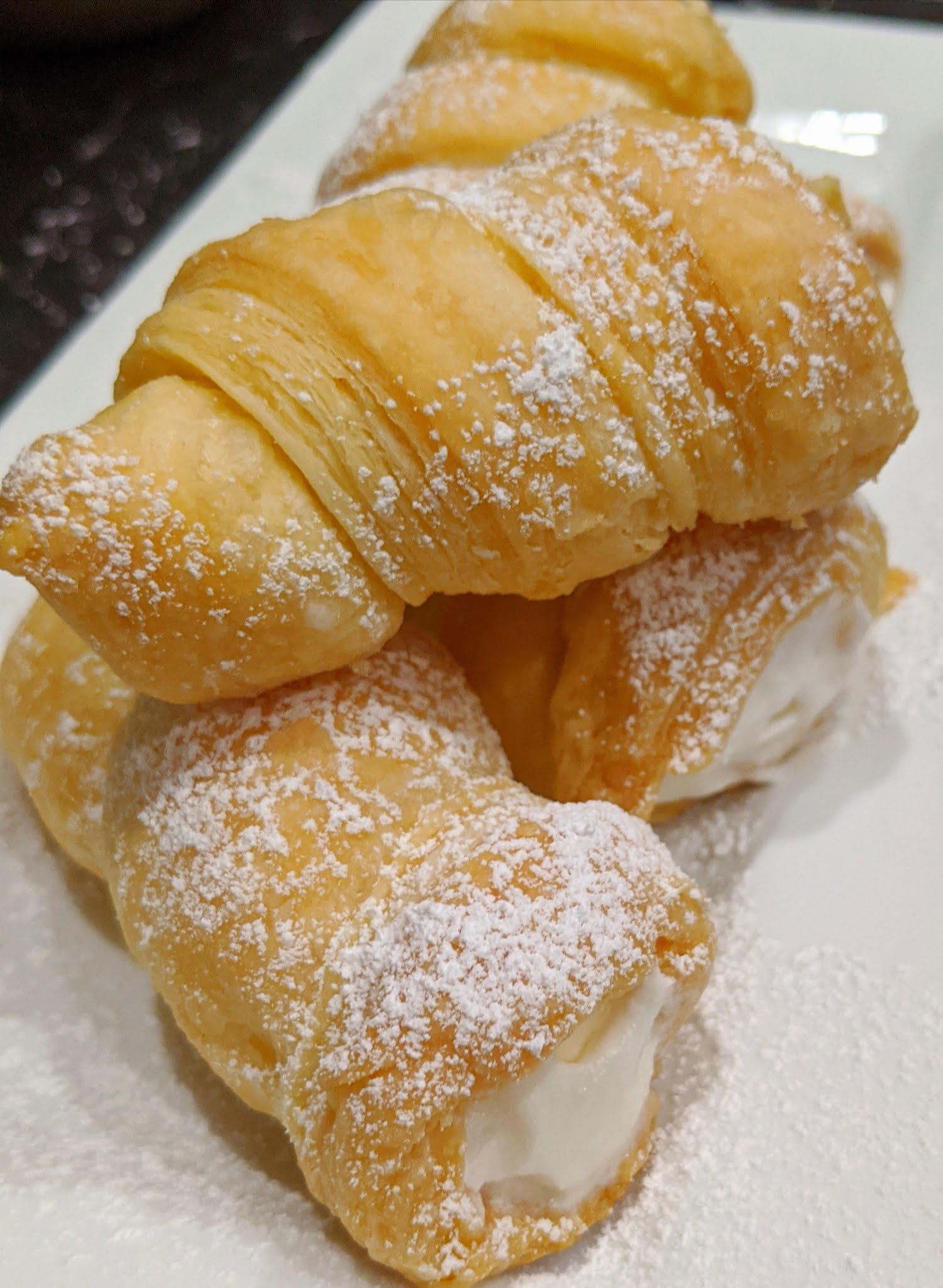 Eggless Cream Rolls / Cream Horns. Masala Journey