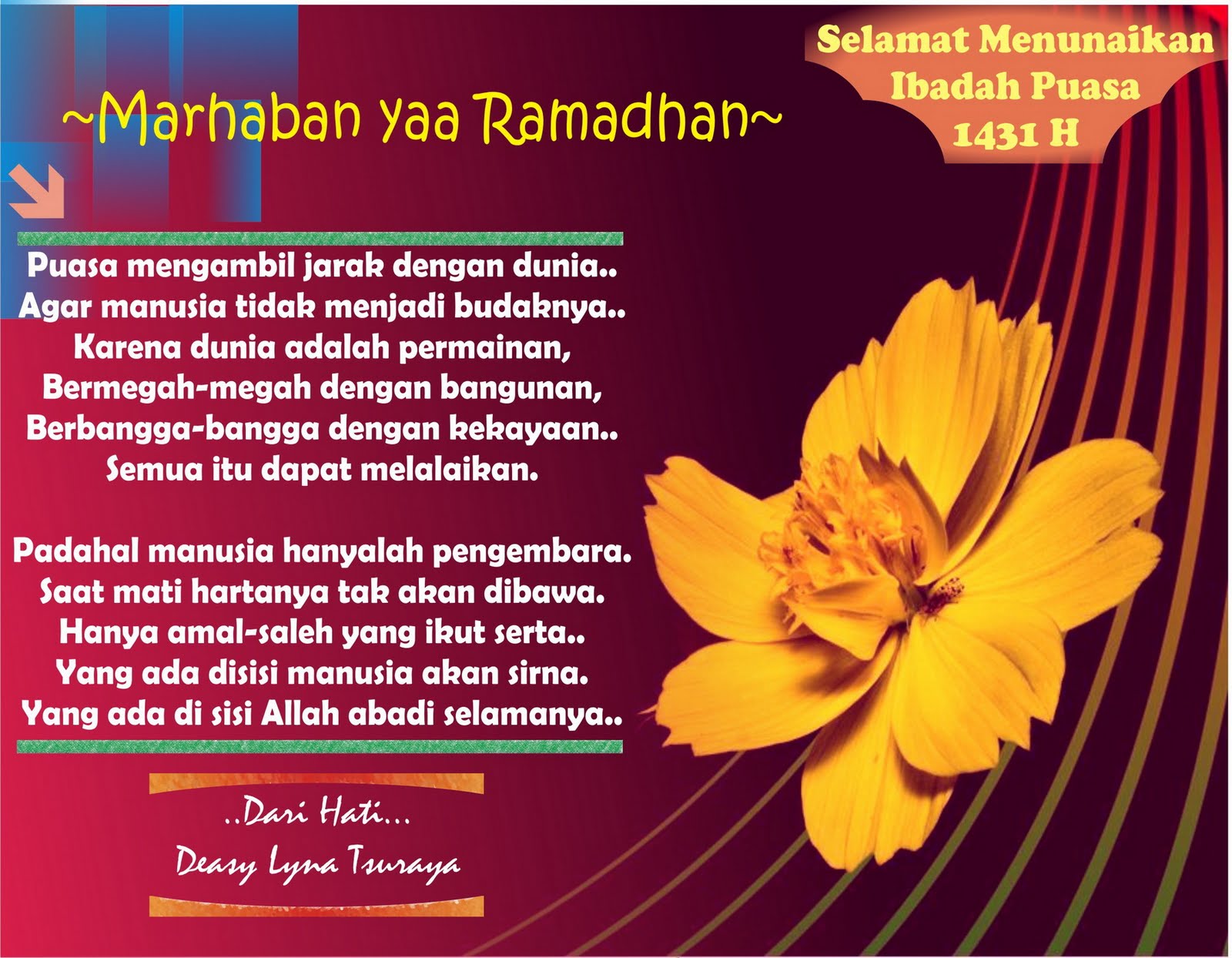 Gambar Kata Kata Marhaban Ya Ramadhan Gambar Tulisan HD