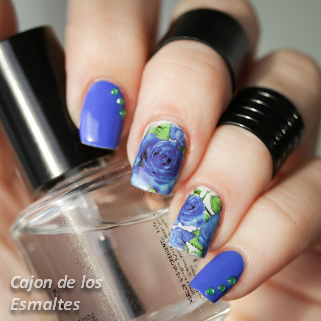 flores tatuajes decoración de uñas water decals