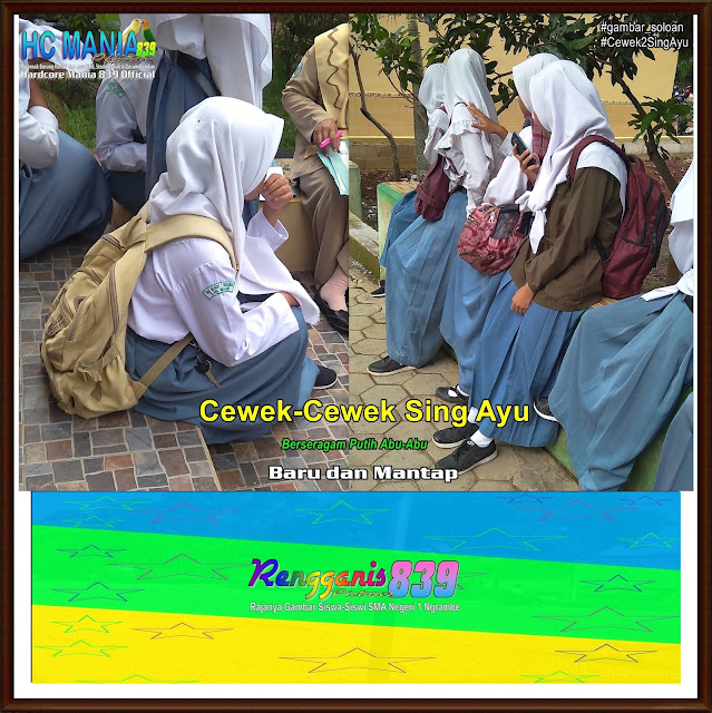Gambar Soloan Spektakuler Terbaik di Indonesia - Gambar Siswa-Siswi SMA Negeri 1 Ngrambe Cover Berseragam Putih Abu-Abu - 9 RG