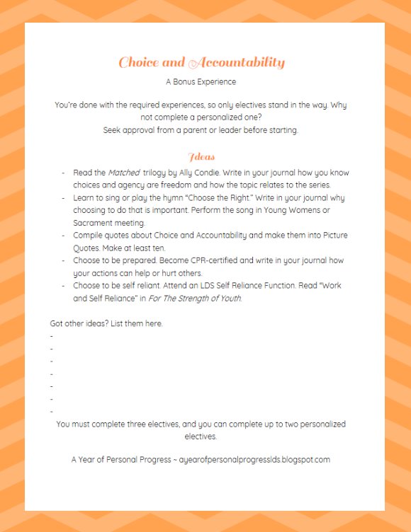 Printspiration: Choice and Accountability Personalized Electives