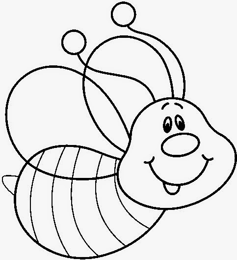 Desenhos de abelha para pintar, colorir ou imprimir - abelhinha para colorir