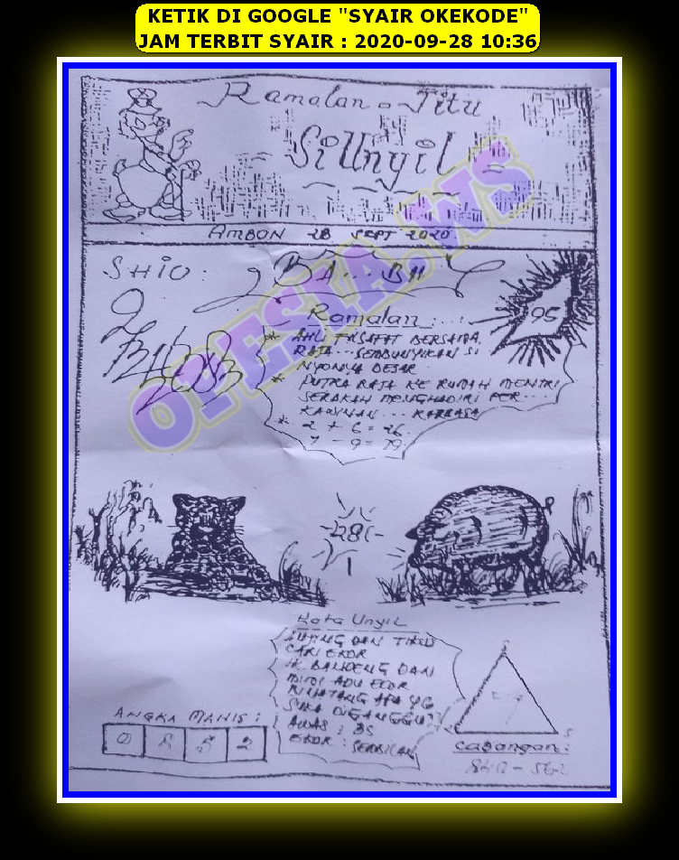 1 New Message Kode Syair Singapore 28 September 2020 Forum Syair Togel Hongkong Singapura Sydney