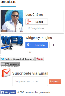 Widgets para Blogger