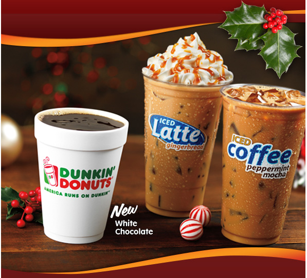 Christmas coffee flavors dunkin donuts