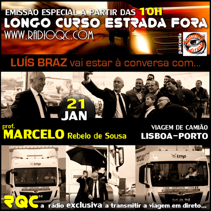 VIAGEM DE CAMIÃO DE MARCELO REBELO DE SOUSA