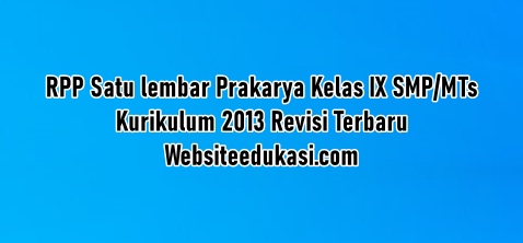 Download Rpp Prakarya Kls 9 2021 2022 2023 Background