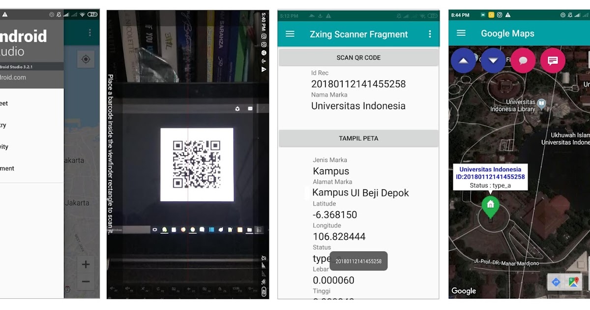 Android Studio Indonesia Membuat Scanner Zxing QR Code dan Pencarian