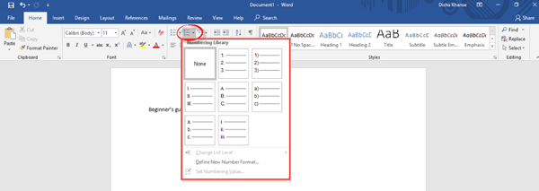 Esercitazione su Microsoft Word - Il Club di Windows