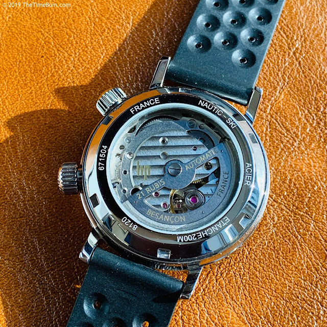 Lip Nautic-Ski Reissue case back movement