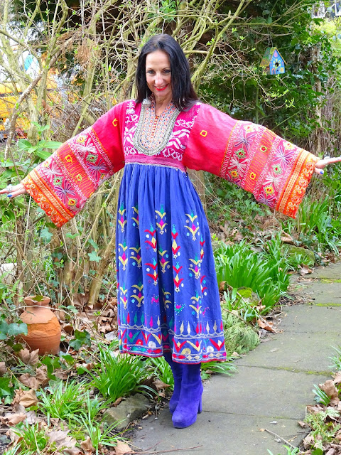 Vintage Vixen: Recycle, Reuse, Reduce - An Afghan Nomad Dress Made From ...