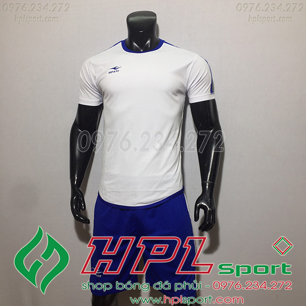 Áo bóng đá ko logo KeepFly Zuk màu trắng