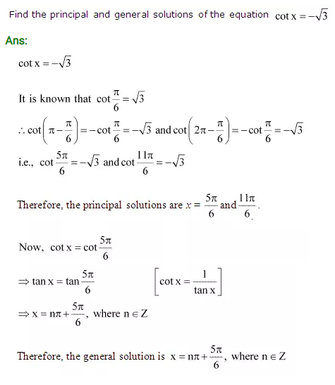 NCERT Maths Solutions Class 11th Chapter 3 Trigonometric Functions