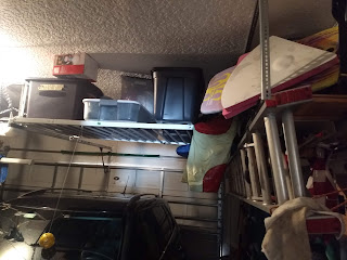 bed used as ceiling garage storage in jacksonville