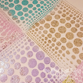 Ranger Speckle Embossing Powder using ArtFoamies Stamps and Emboss it ink pad