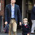 Photos: Prince George arrives for his first day at £20,000-a-year school with his father, Prince William